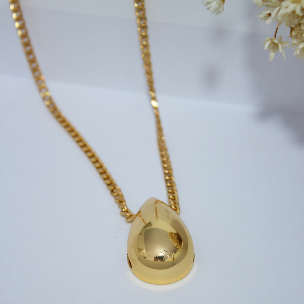 Colar Gota Banhado em Ouro 18K