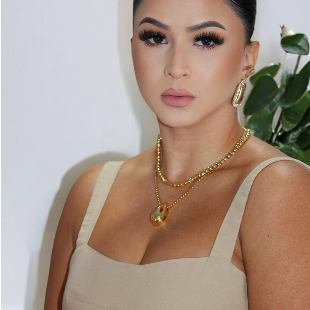 Colar Gota Banhado em Ouro 18K