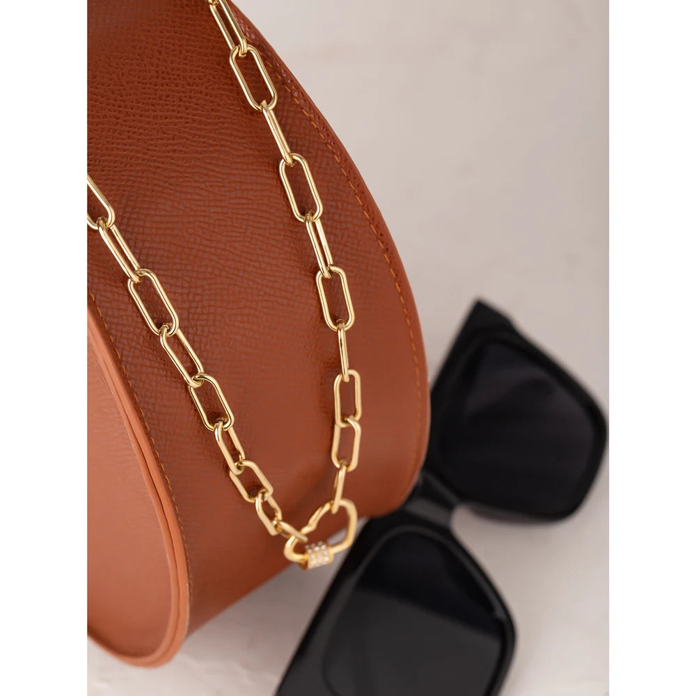 Colar Coração Zircônia Banhado em Ouro 18K