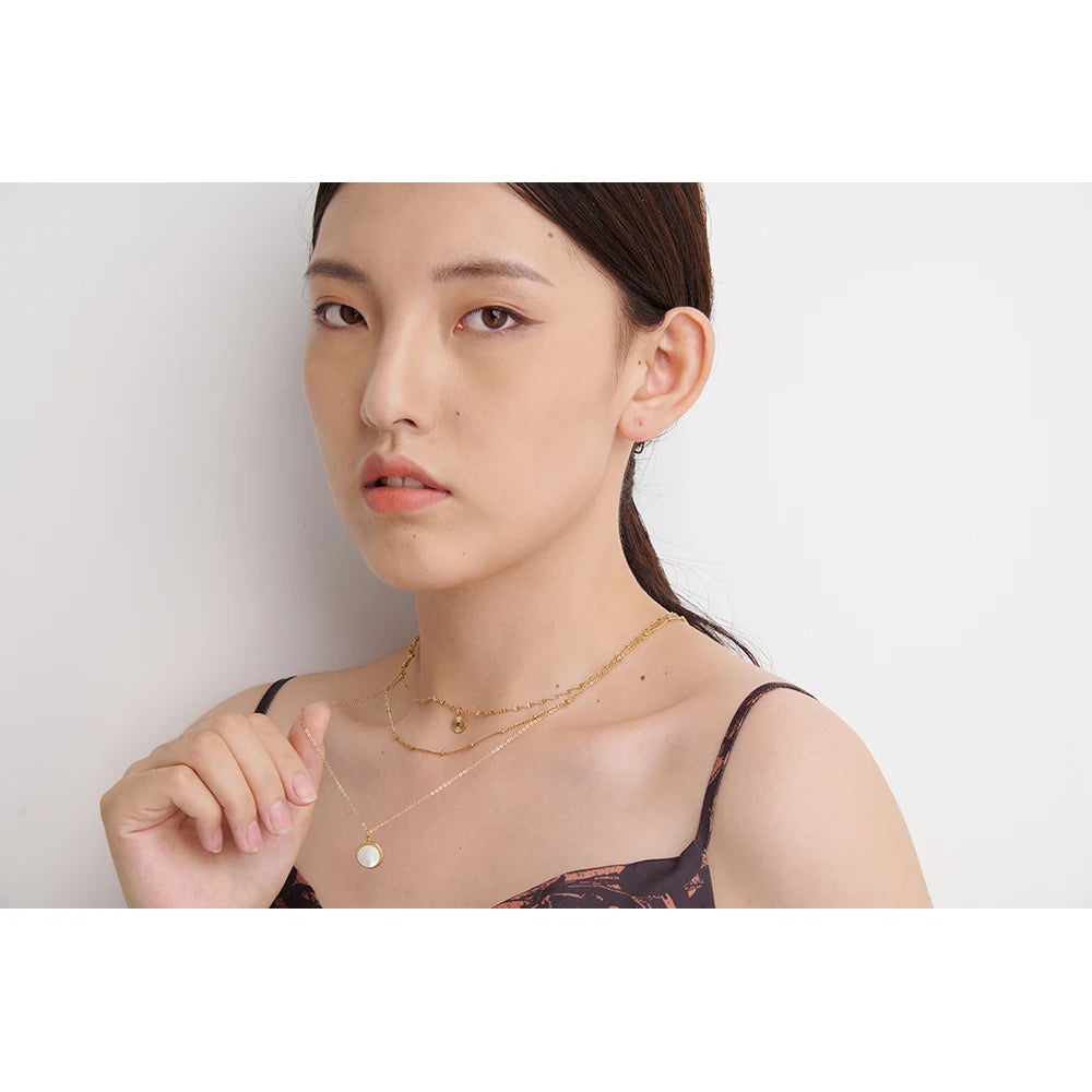 Mix de Colar Elegance Banhado em Ouro 18K