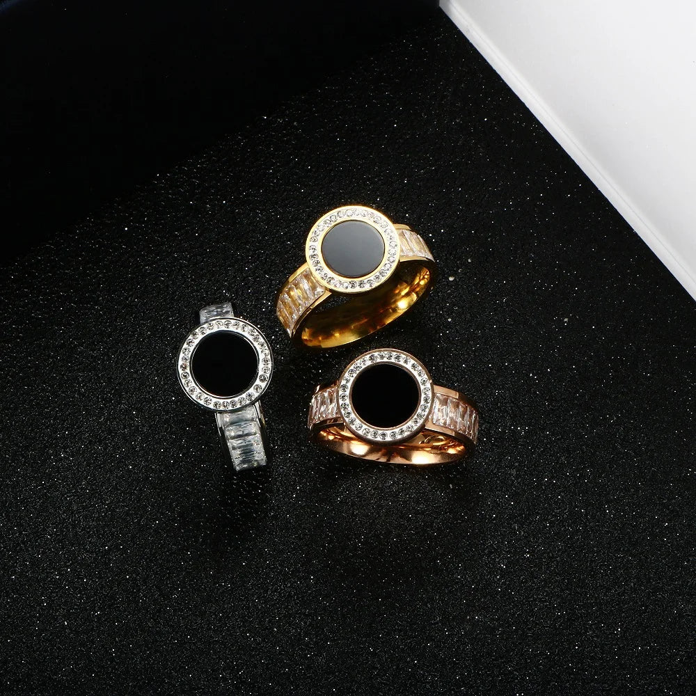 Anel Anna Zircônias Banhado em Ouro 18K