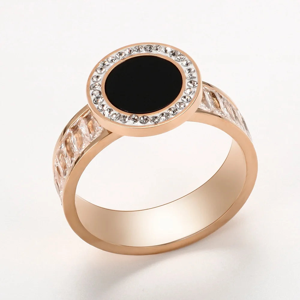 Anel Anna Zircônias Banhado em Ouro 18K