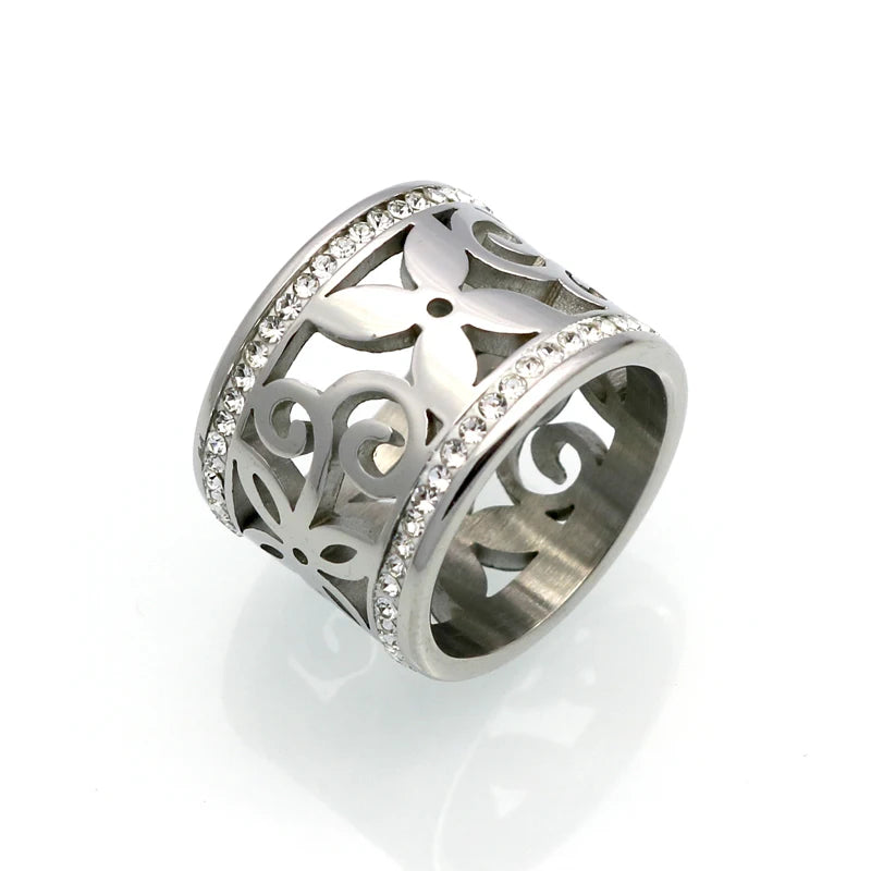 Anel Vazado Banhado em Ouro 18K