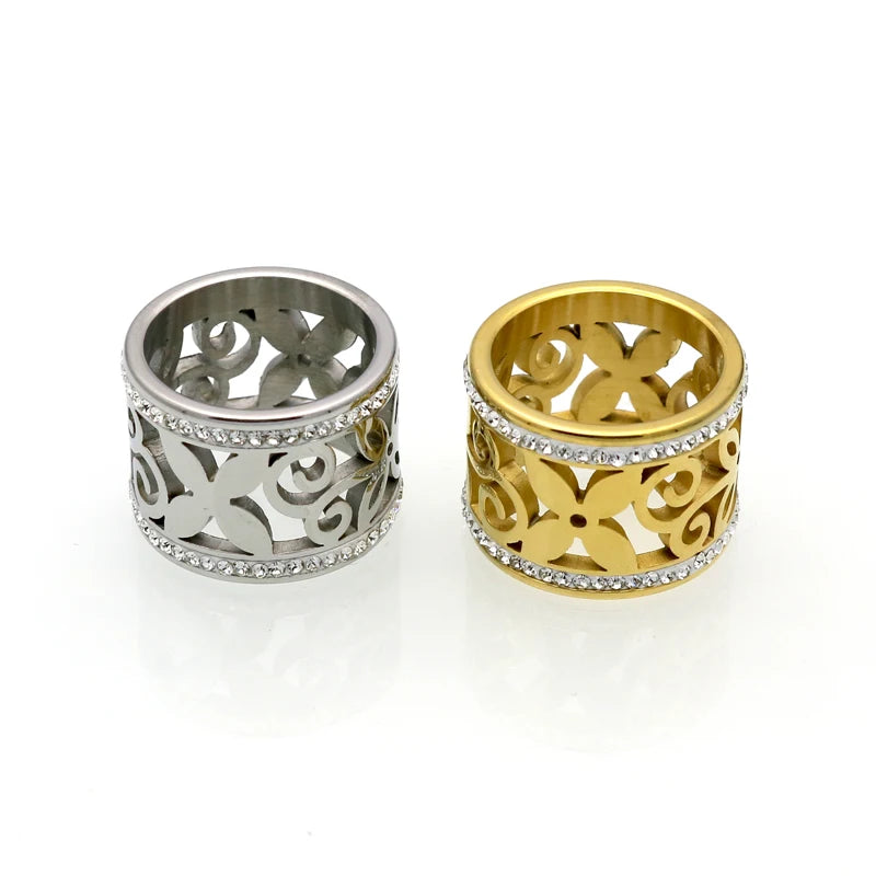 Anel Vazado Banhado em Ouro 18K