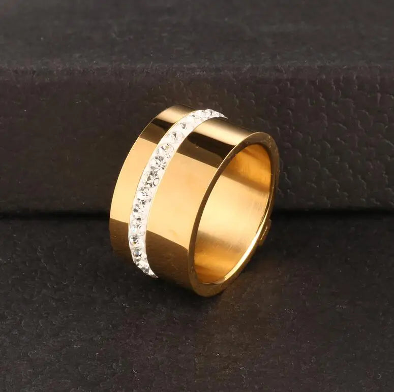 Anel Fashion Zircônia Banhado em Ouro 18K