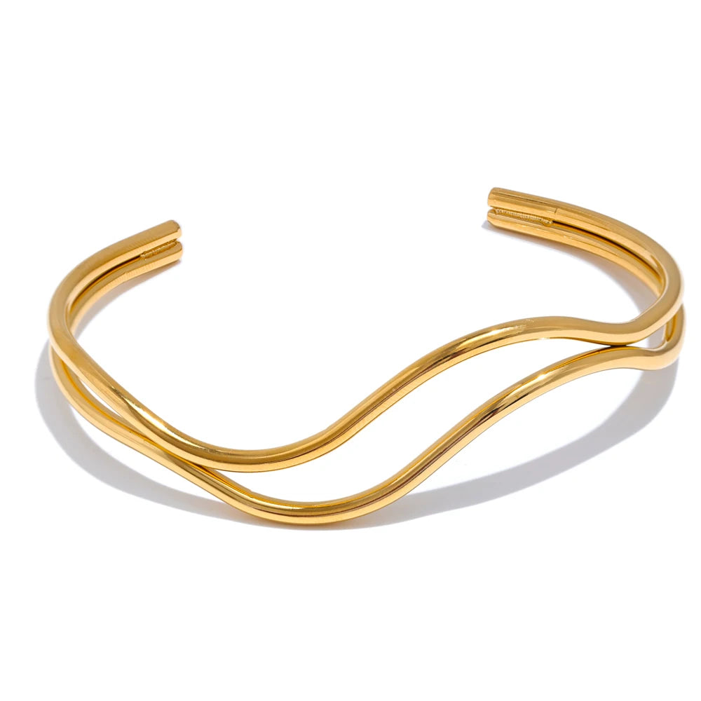 Bracelete New Unique Banhado em Ouro 18K