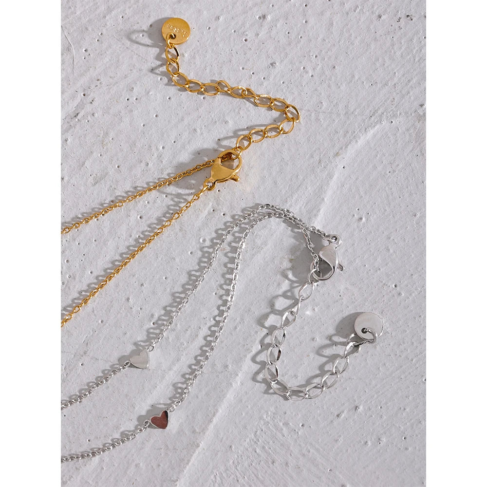 Tornozeleira Hearts Banhado em Ouro 18K