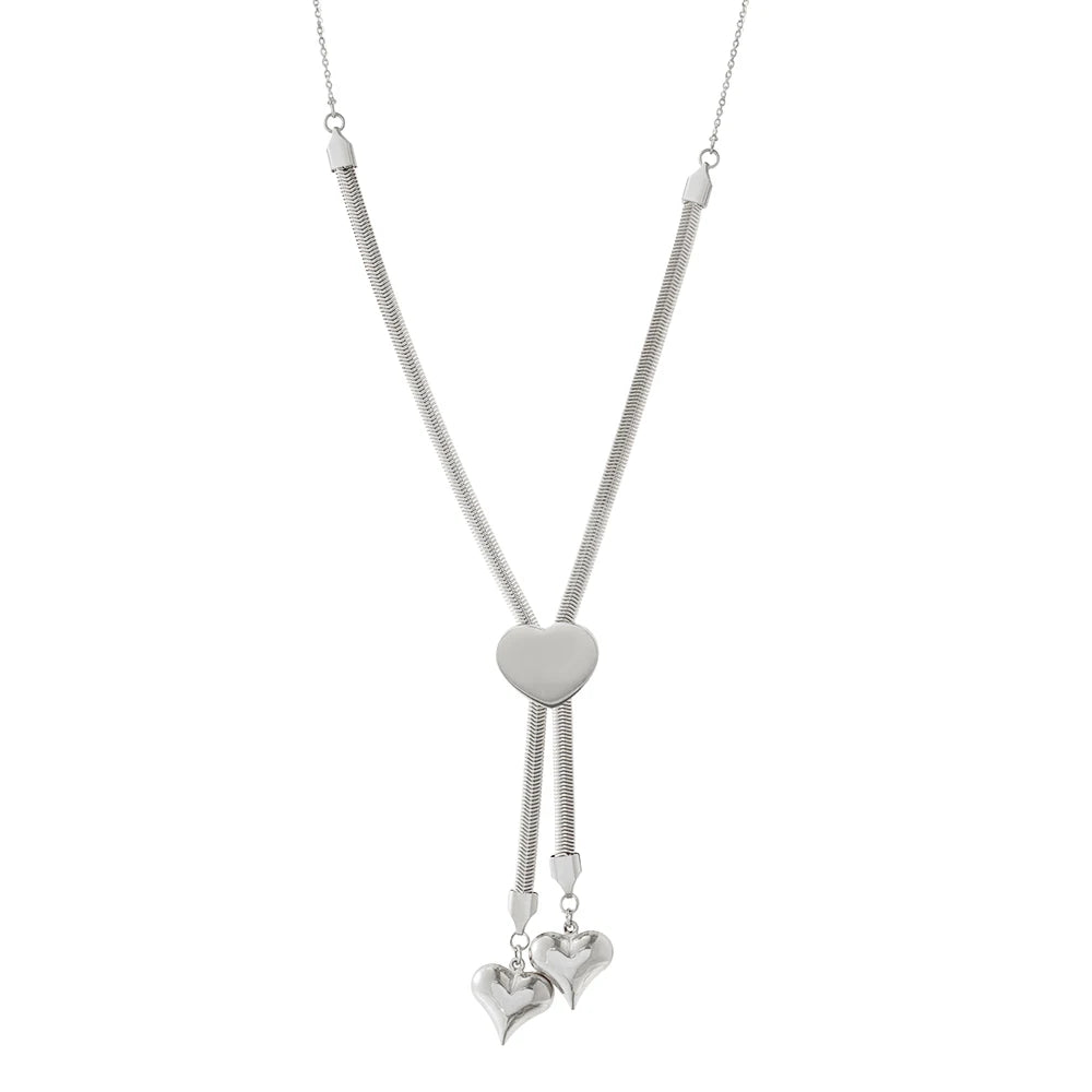 Colar 2 Corações Banhado em Ouro 18K