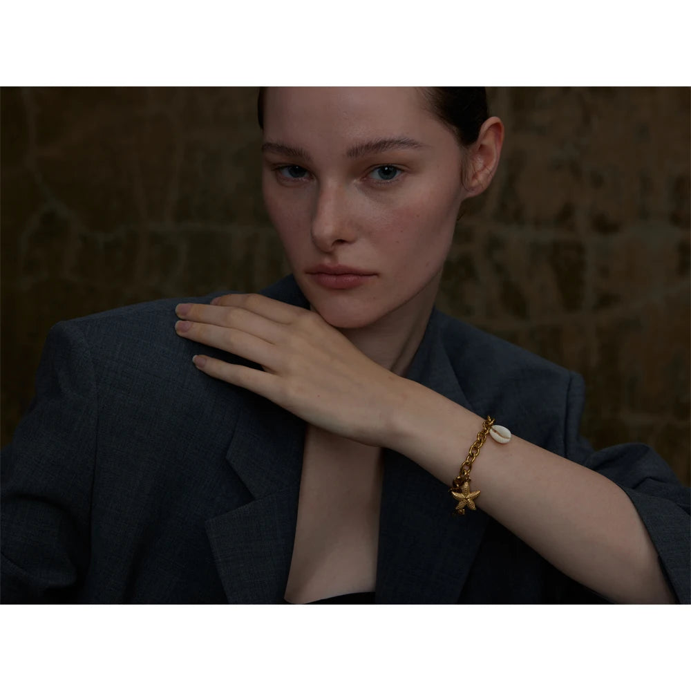 Pulseira Praiana Banhado em Ouro 18K