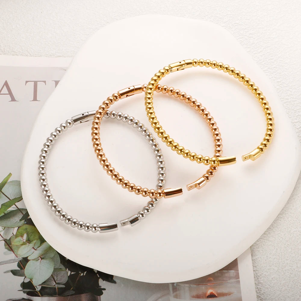 Bracelete Bolas Banhado em Ouro 18K