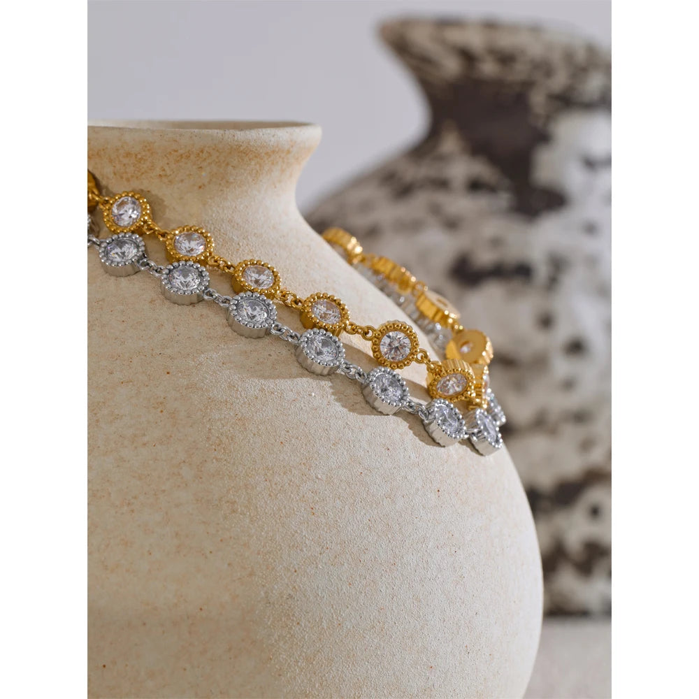 Pulseira Esfera de Luz Banhado em Ouro 18K