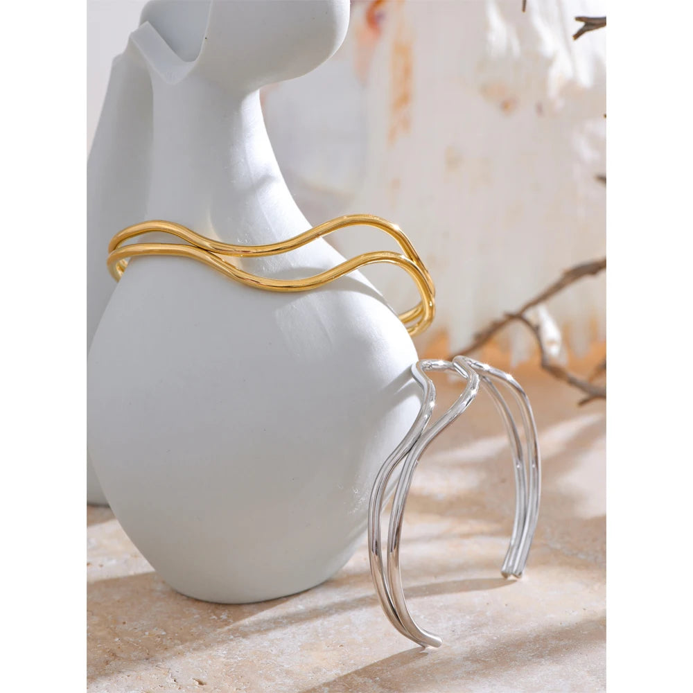 Bracelete New Unique Banhado em Ouro 18K