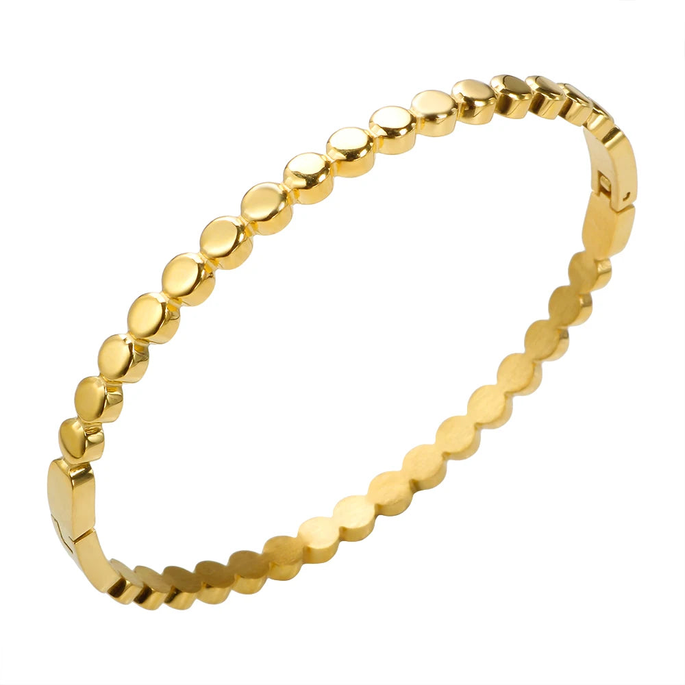 Bracelete Essência Minimalista Banhado em Ouro 18K