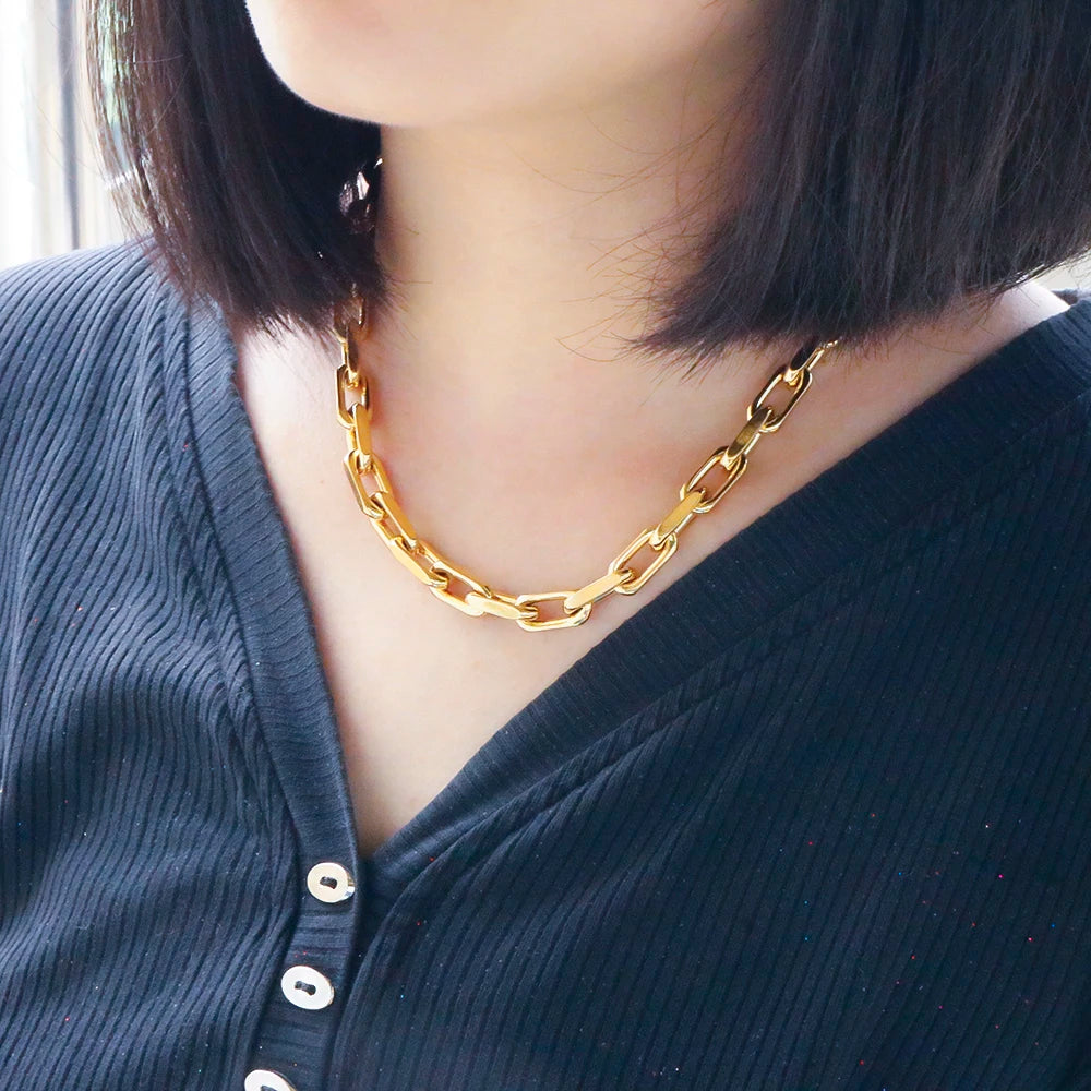 Colar Feito a Mão Banhado em Ouro 18K