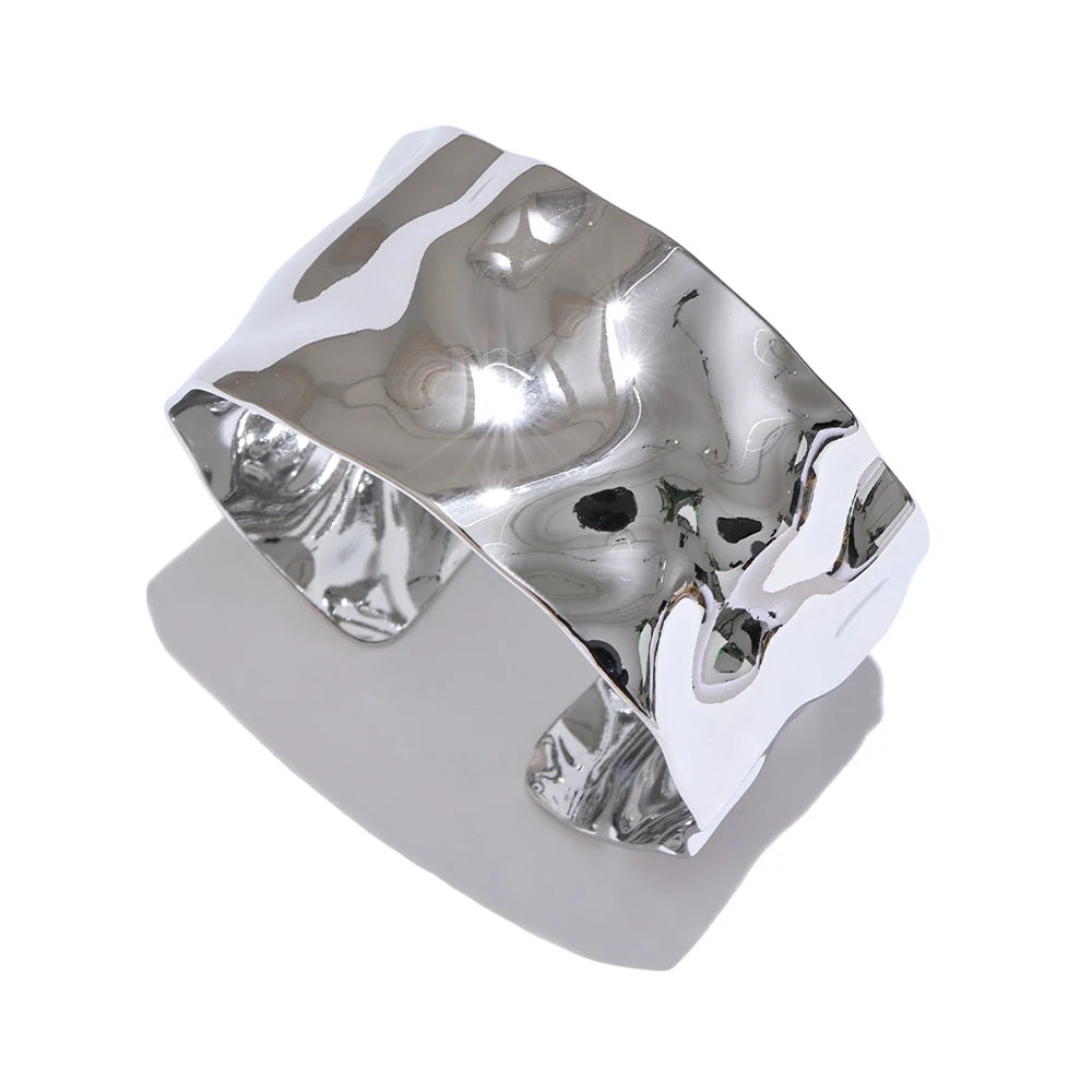 Bracelete Escultural Banhado em Ouro 18K