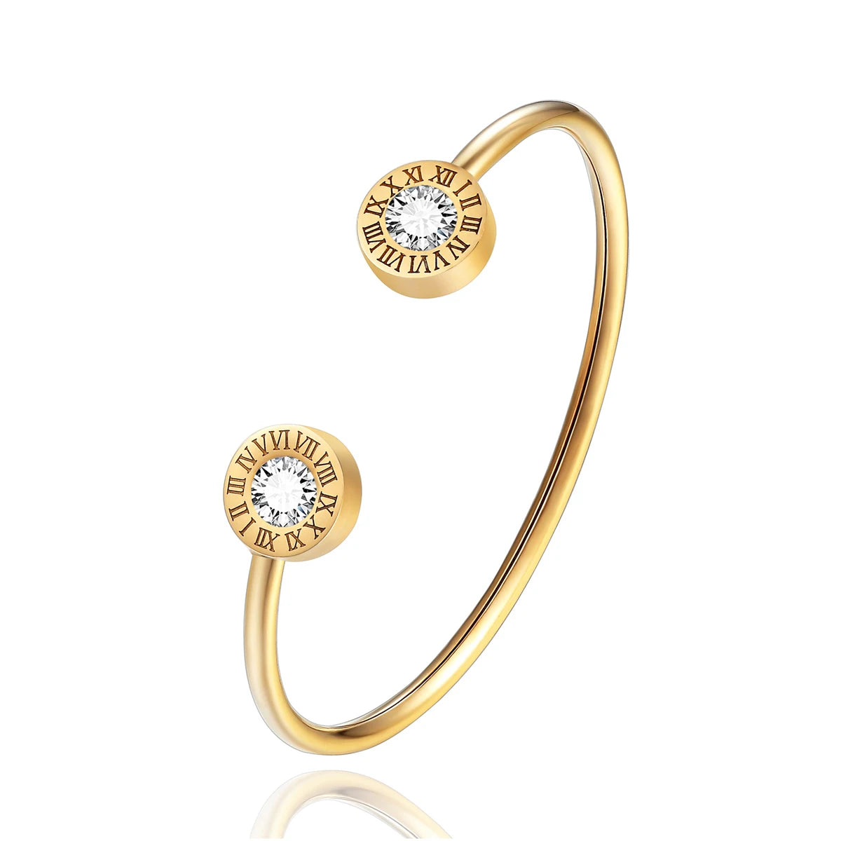 Kit 3 Braceletes Coração Banhado em Ouro 18K