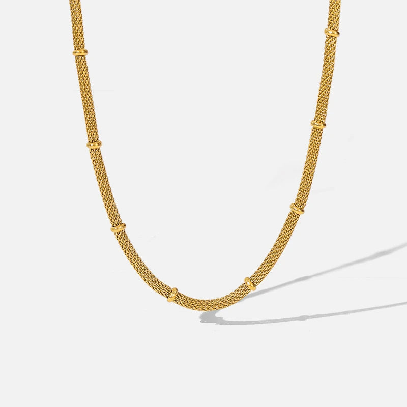 Colar Cúbico Zuyra Banhado em Ouro 18K