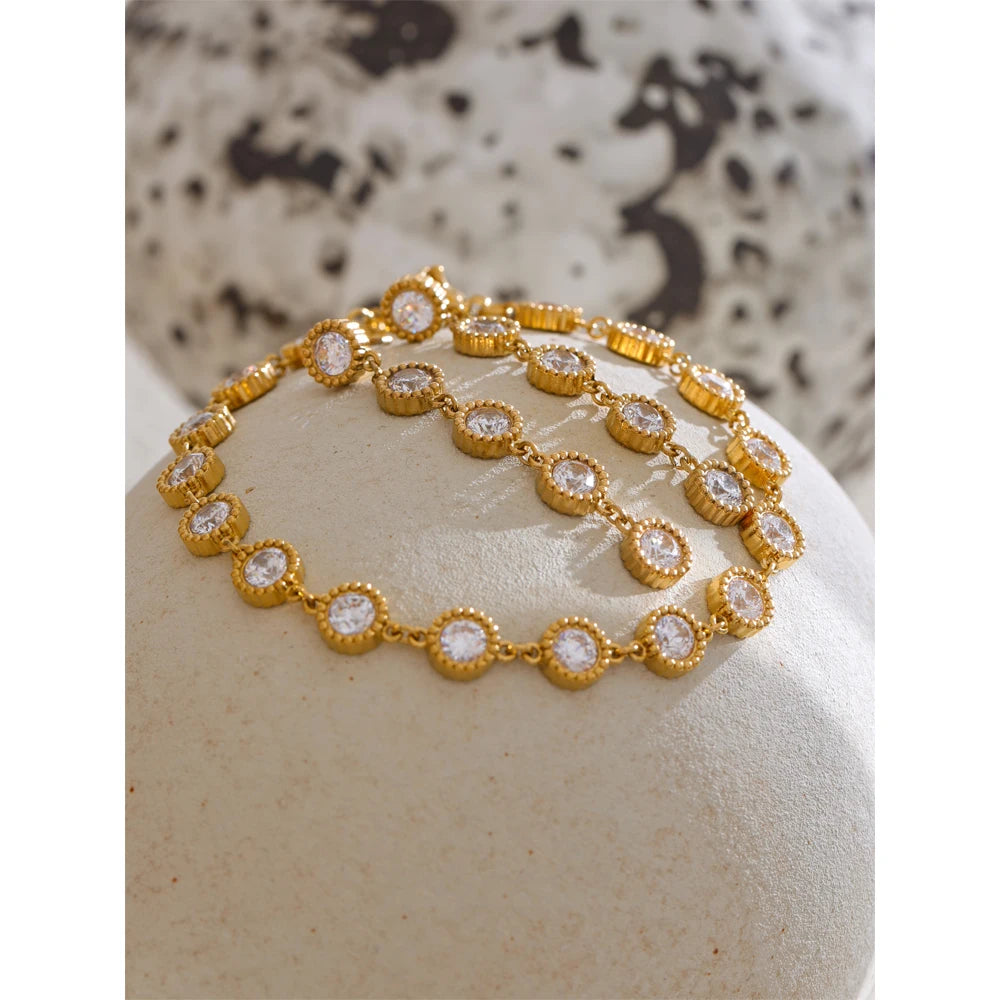 Pulseira Esfera de Luz Banhado em Ouro 18K