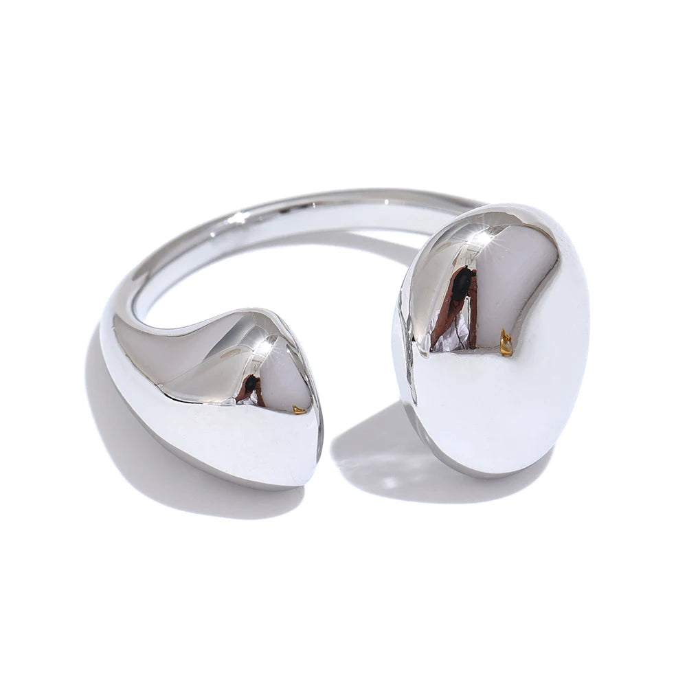 Anel Regulável Eclipse Banhado em Ouro 18K