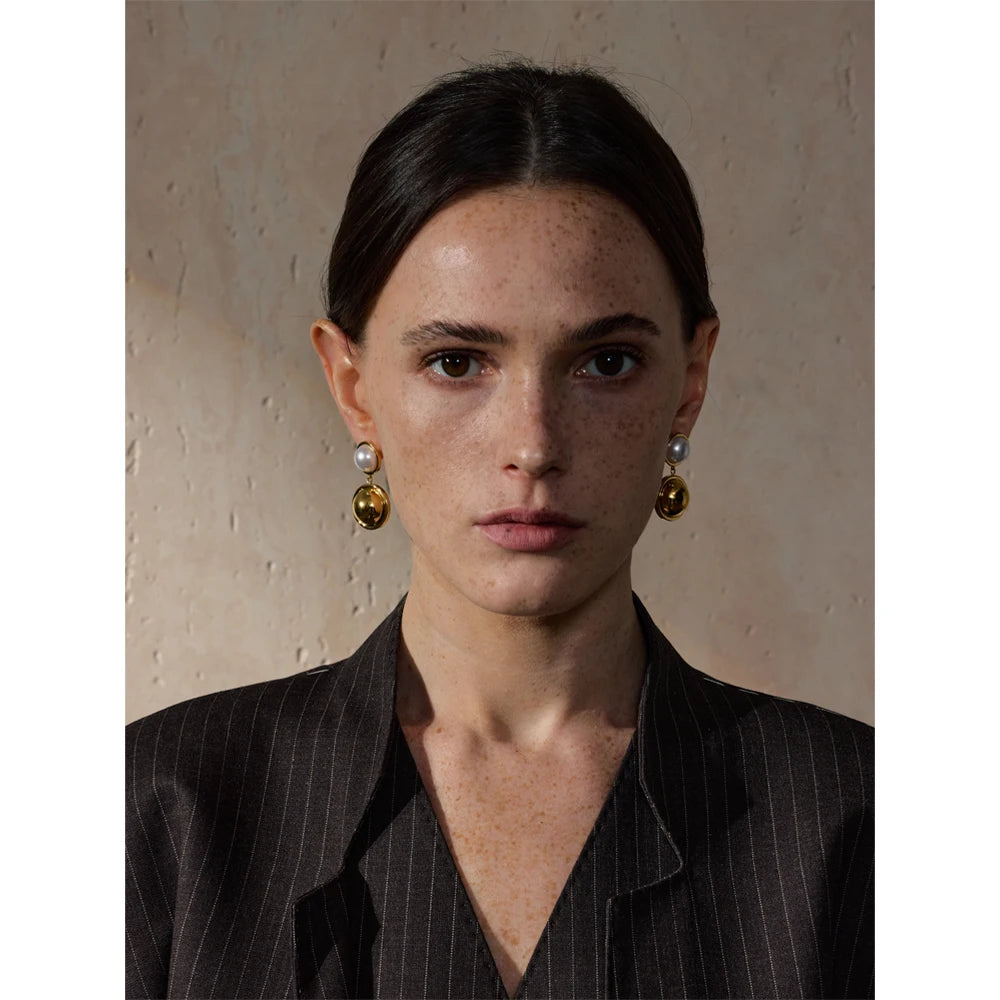 Brinco Princess Pérola Banhado em Ouro 18K