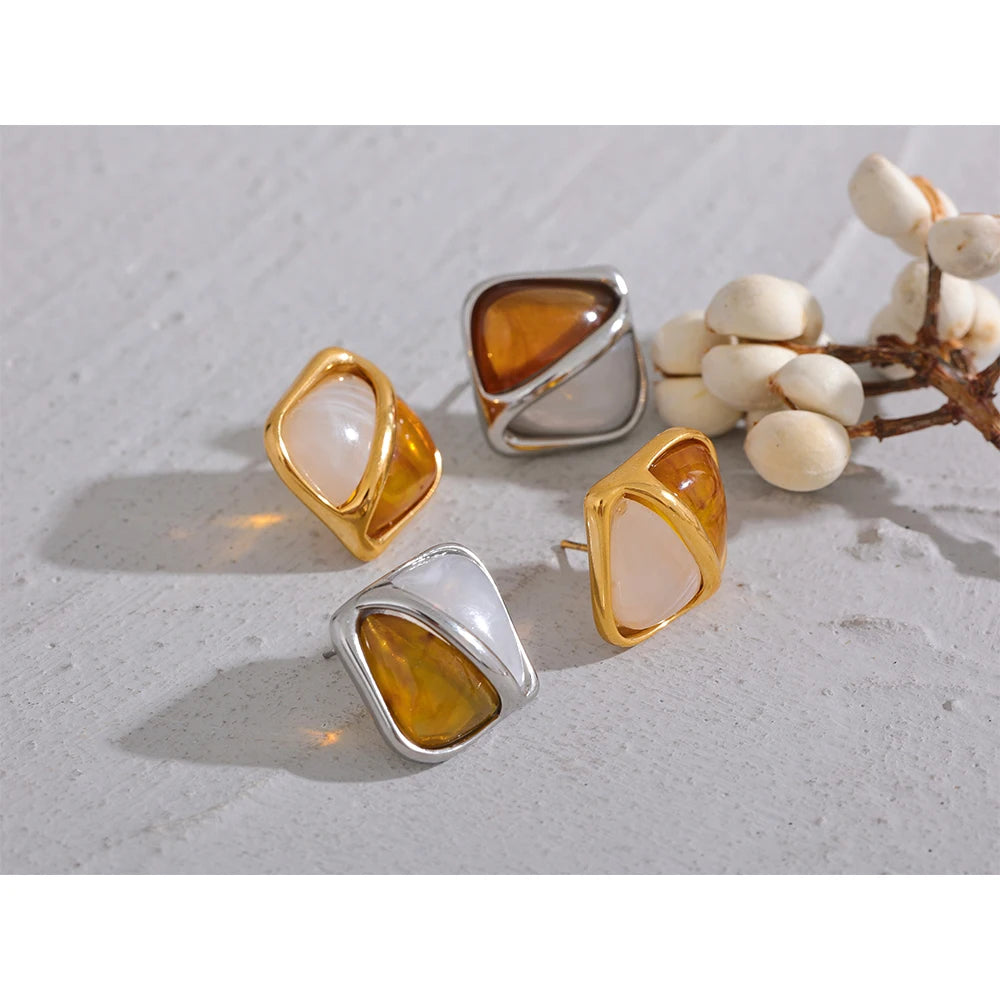 Brinco Caramel Banhado em Ouro 18K
