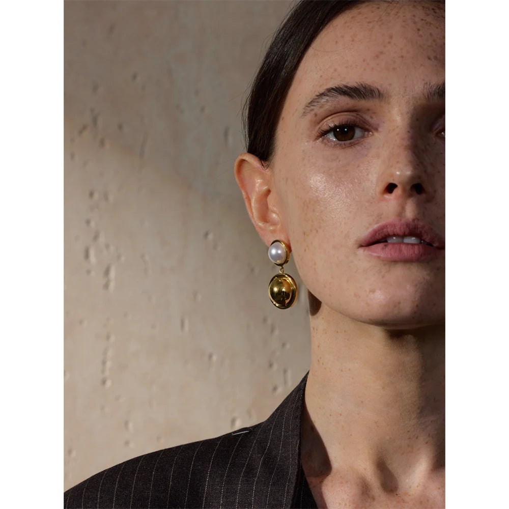 Brinco Princess Pérola Banhado em Ouro 18K