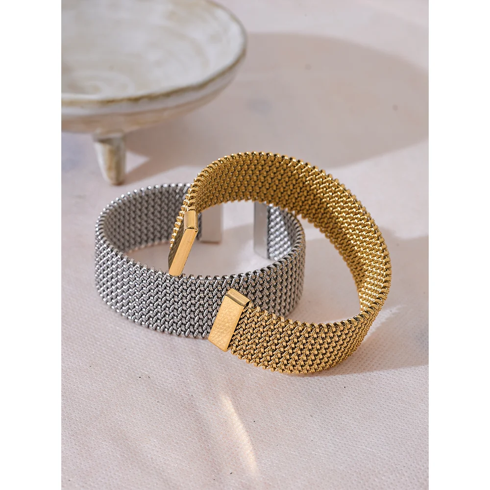 Bracelete Luxo 23mm Banhado em Ouro 18K