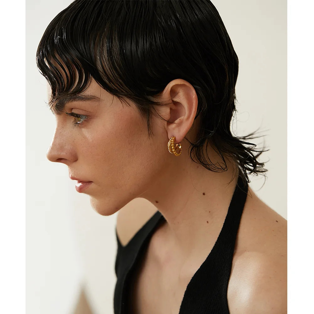 Brinco Vintage Banhado em Ouro 18K