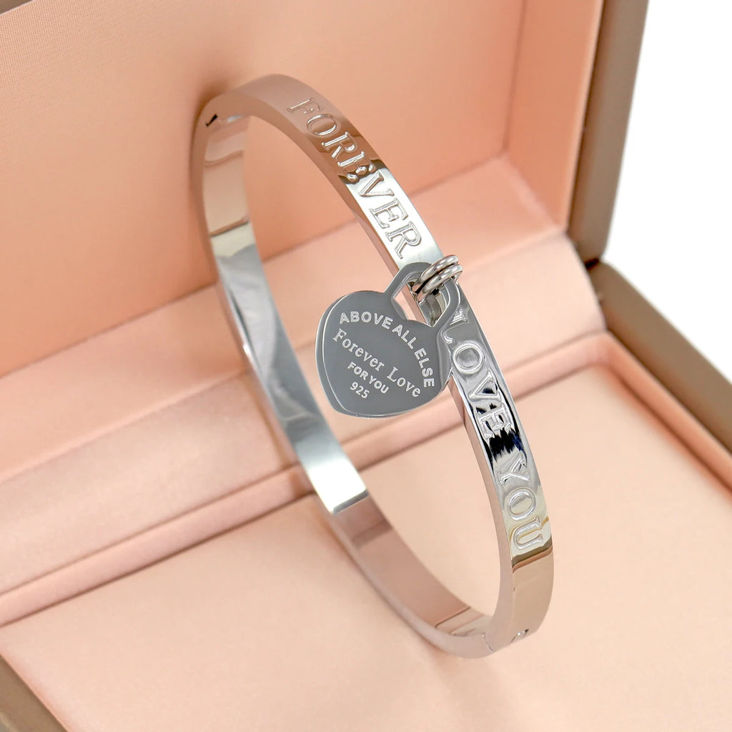 Kit 3 Braceletes Coração Banhado em Ouro 18K