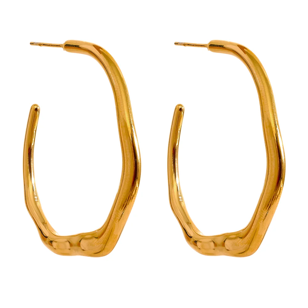 Brinco Minimalist Banhado em Ouro 18K