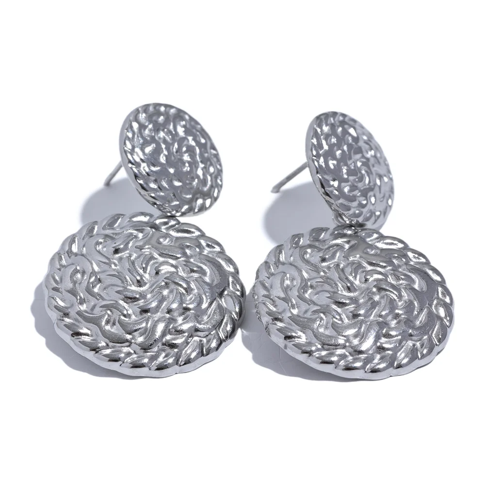 Brinco Lua Cheia Banhado em Ouro 18K