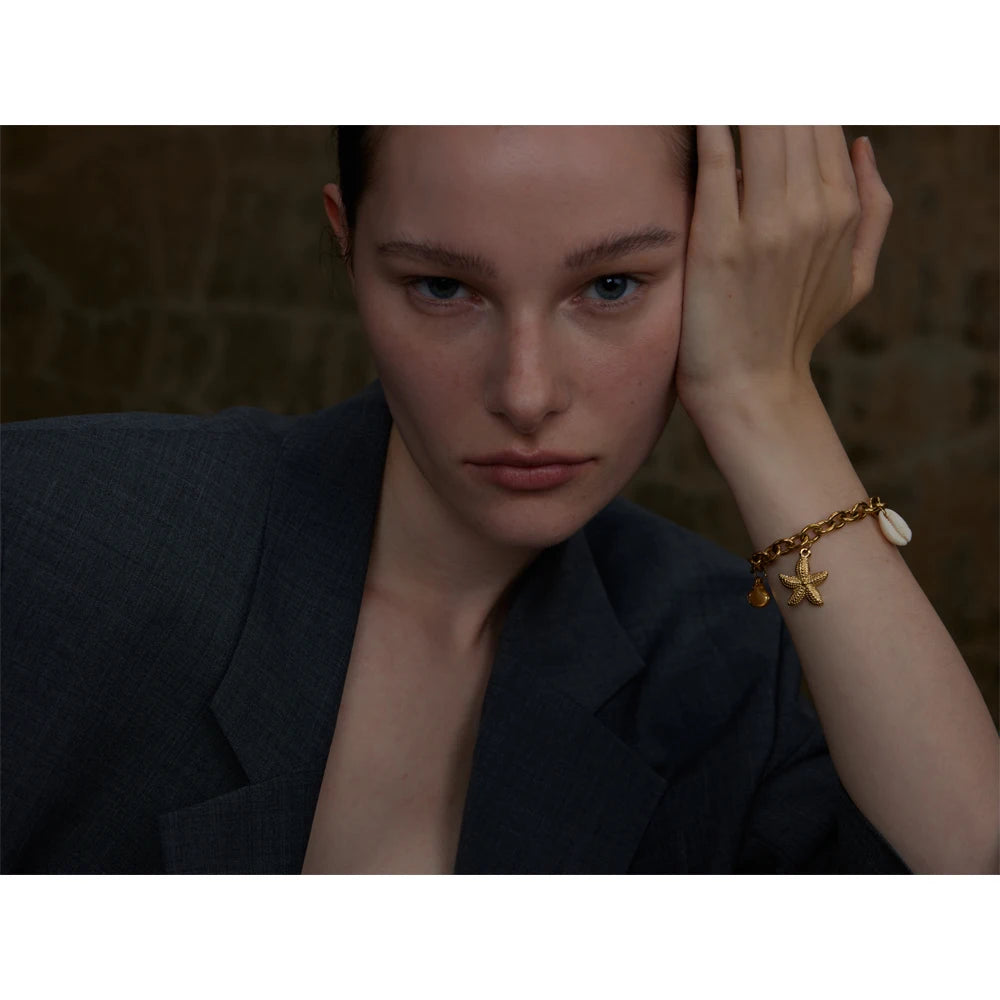 Pulseira Praiana Banhado em Ouro 18K