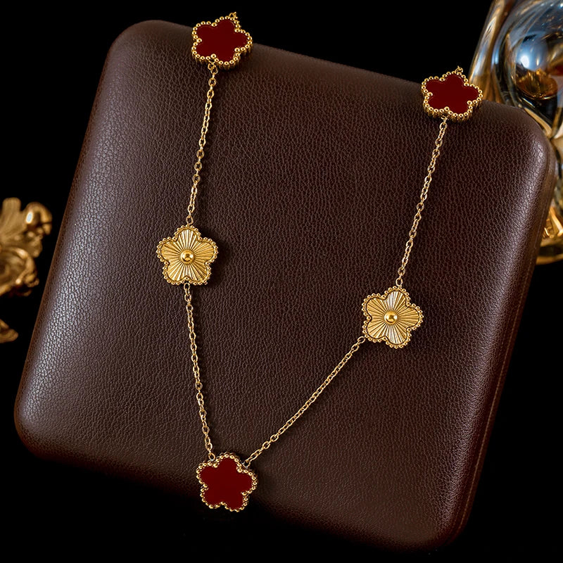 Conjunto Flor Banhado em Ouro 18K
