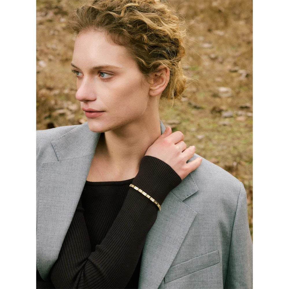 Pulseira Cubic Banhado em Ouro 18K