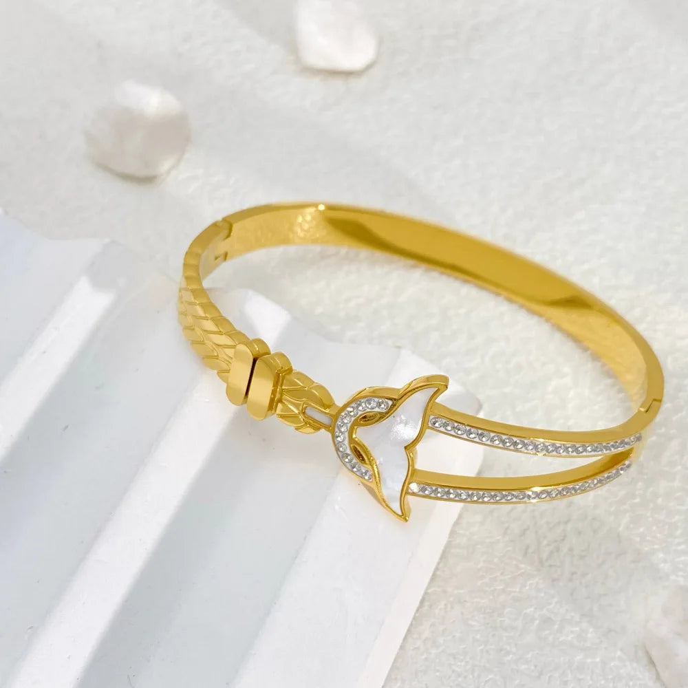Bracelete Sereia Banhado em Ouro 18K