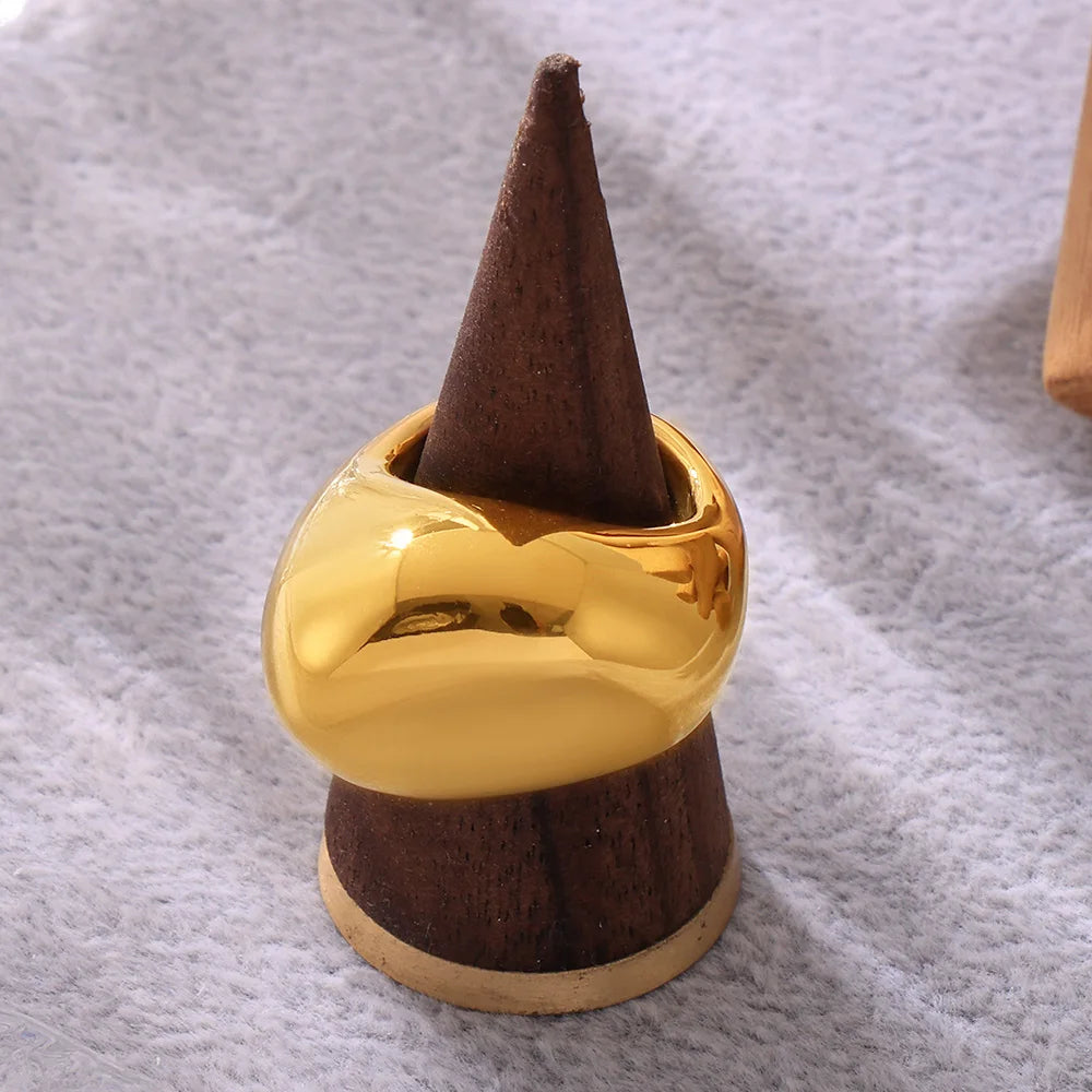 Anel Irregular Banhado em Ouro 18K