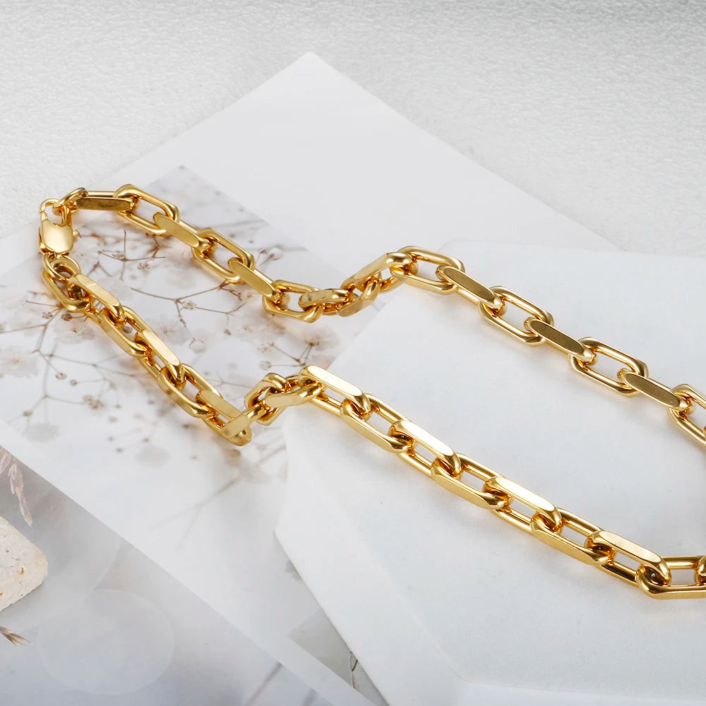 Colar Feito a Mão Banhado em Ouro 18K