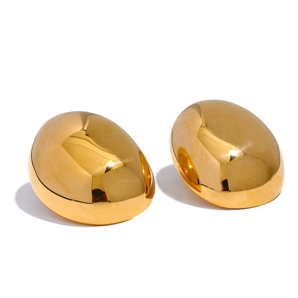 Brinco Esfera Irregular Banhado em Ouro 18K