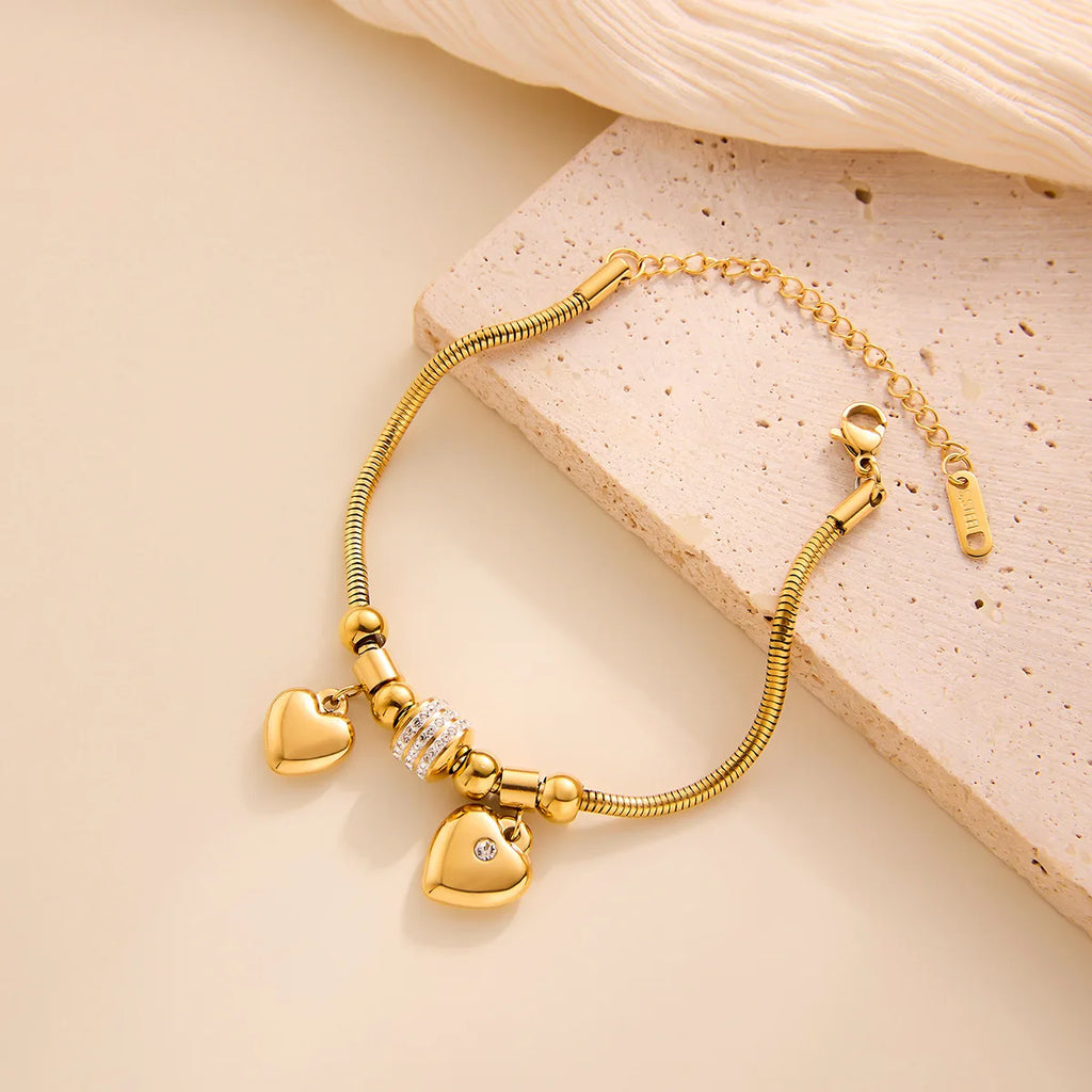 Pulseira Berloque Banhado em Ouro 18K