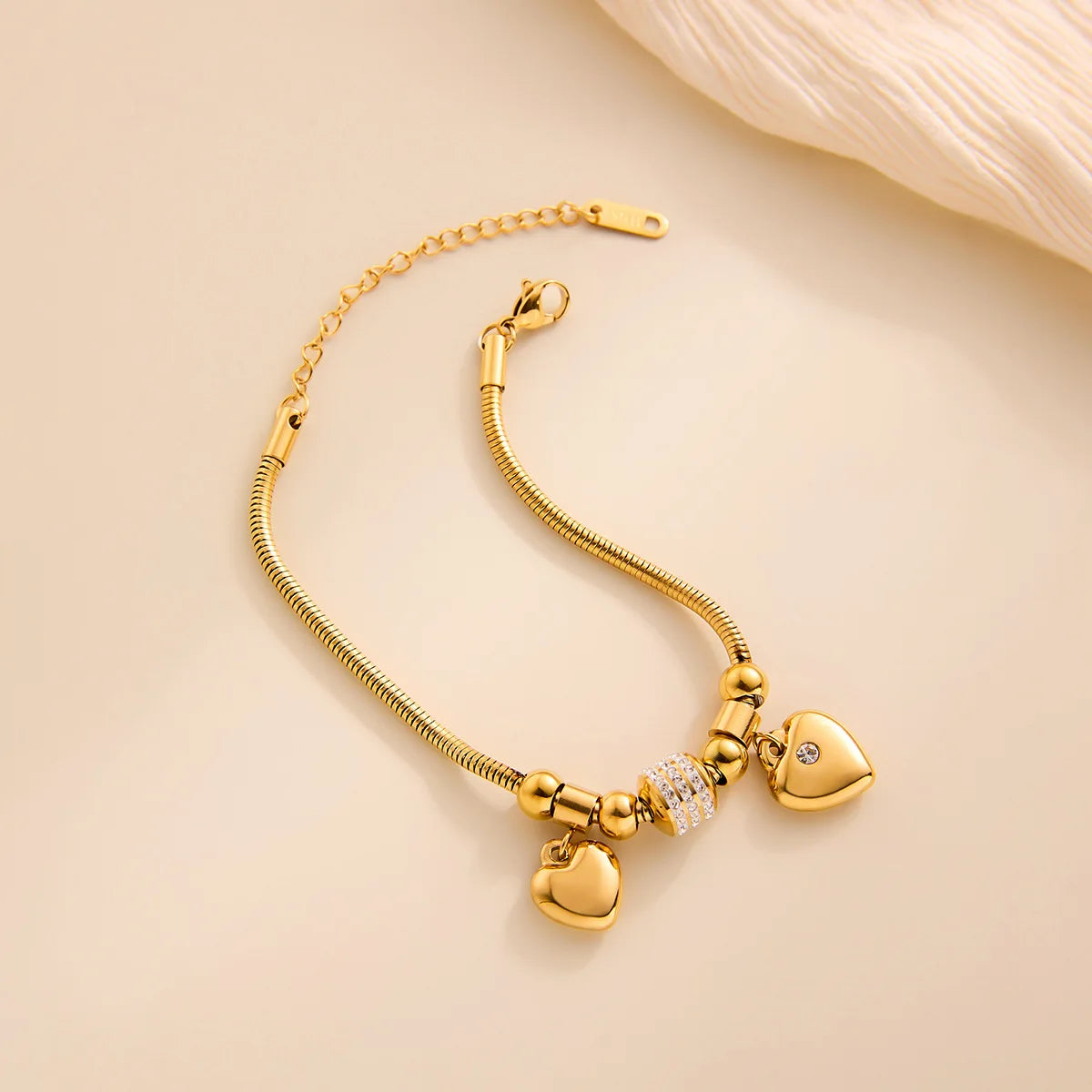 Pulseira Berloque Banhado em Ouro 18K