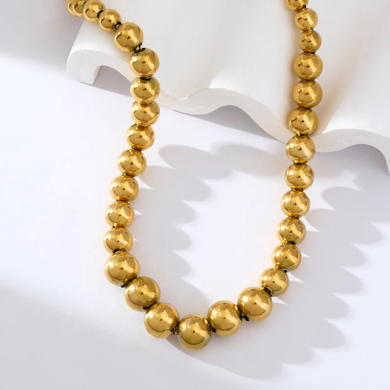 Colar Esferas Gold Banhado em Ouro 18K