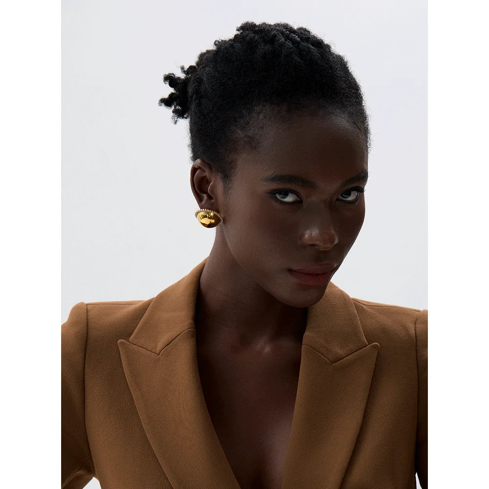 Brinco Global Zircônias Banhado em Ouro 18K