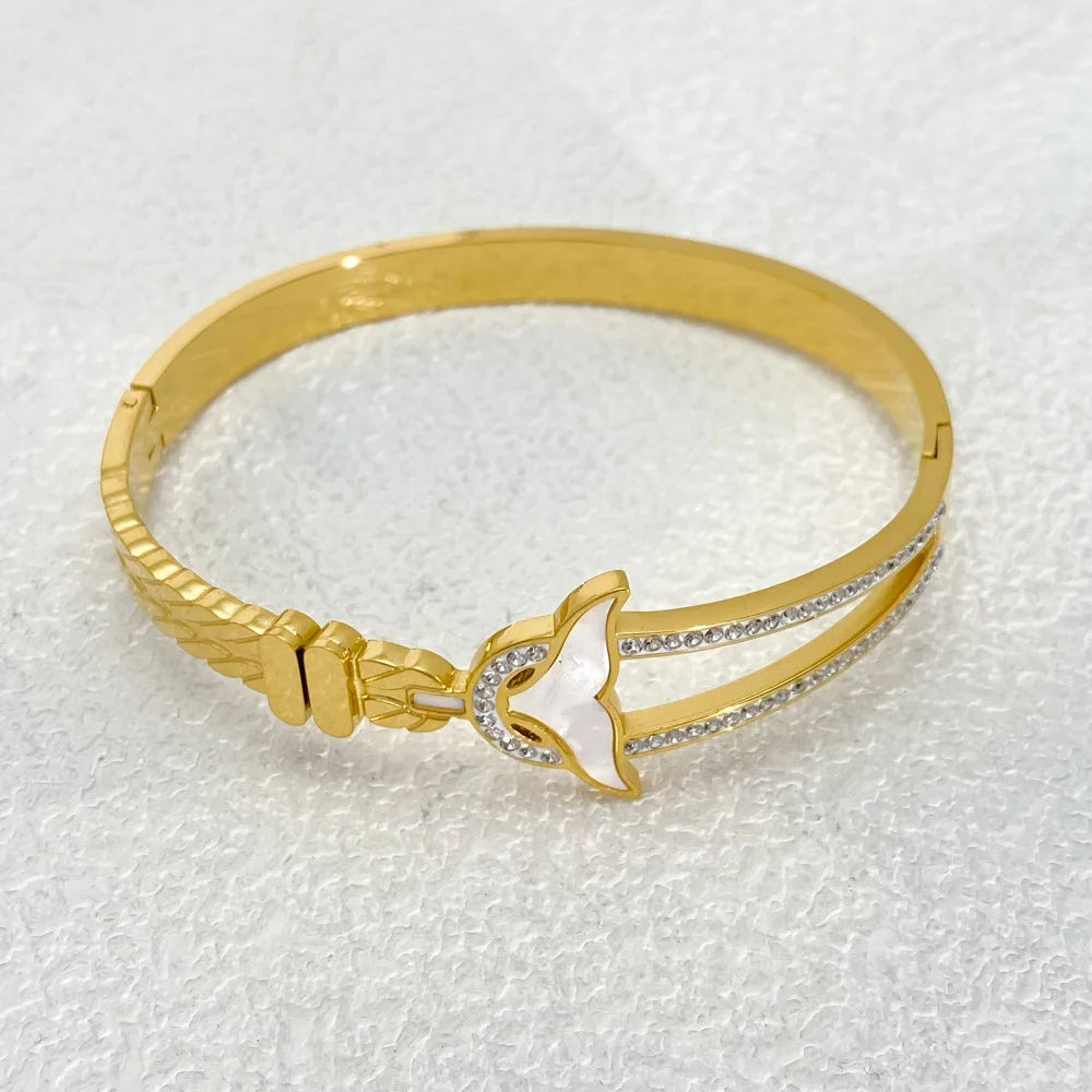 Bracelete Sereia Banhado em Ouro 18K