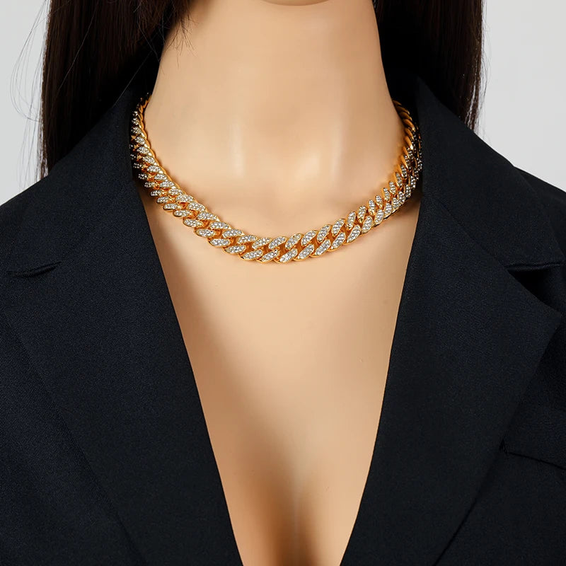 Corrente Cubana Banhado em Ouro 18K