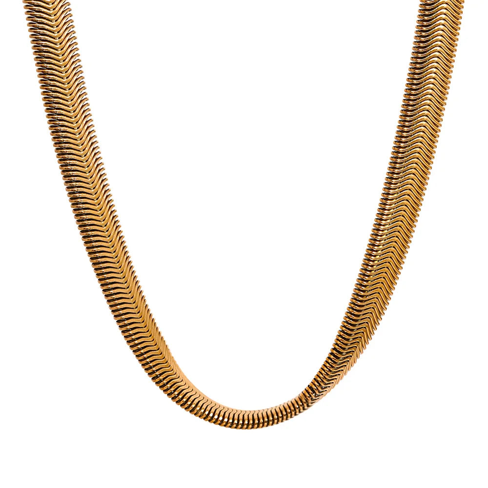 Colar Cobra Banhado em Ouro 18K