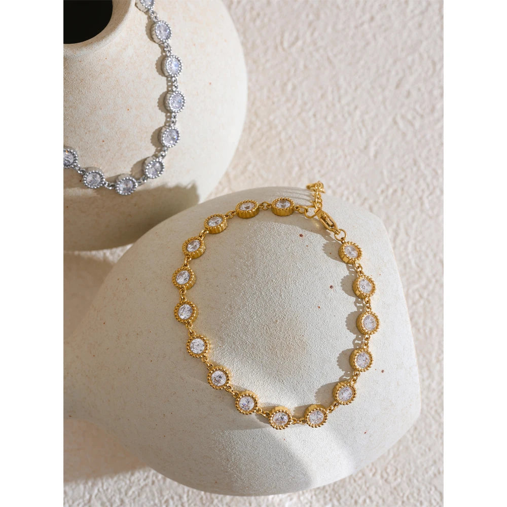 Pulseira Esfera de Luz Banhado em Ouro 18K