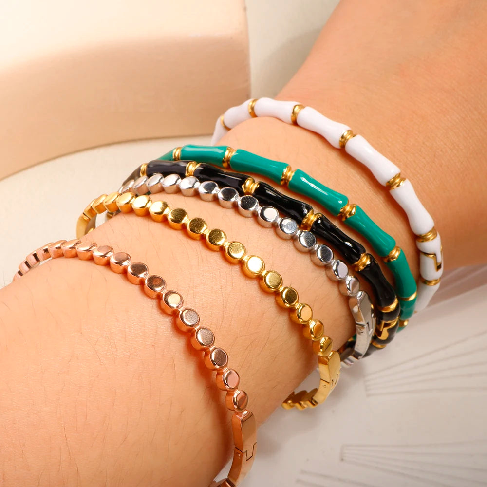 Bracelete Essência Minimalista Banhado em Ouro 18K