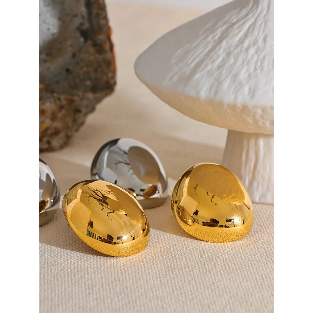 Brinco Esfera Irregular Banhado em Ouro 18K