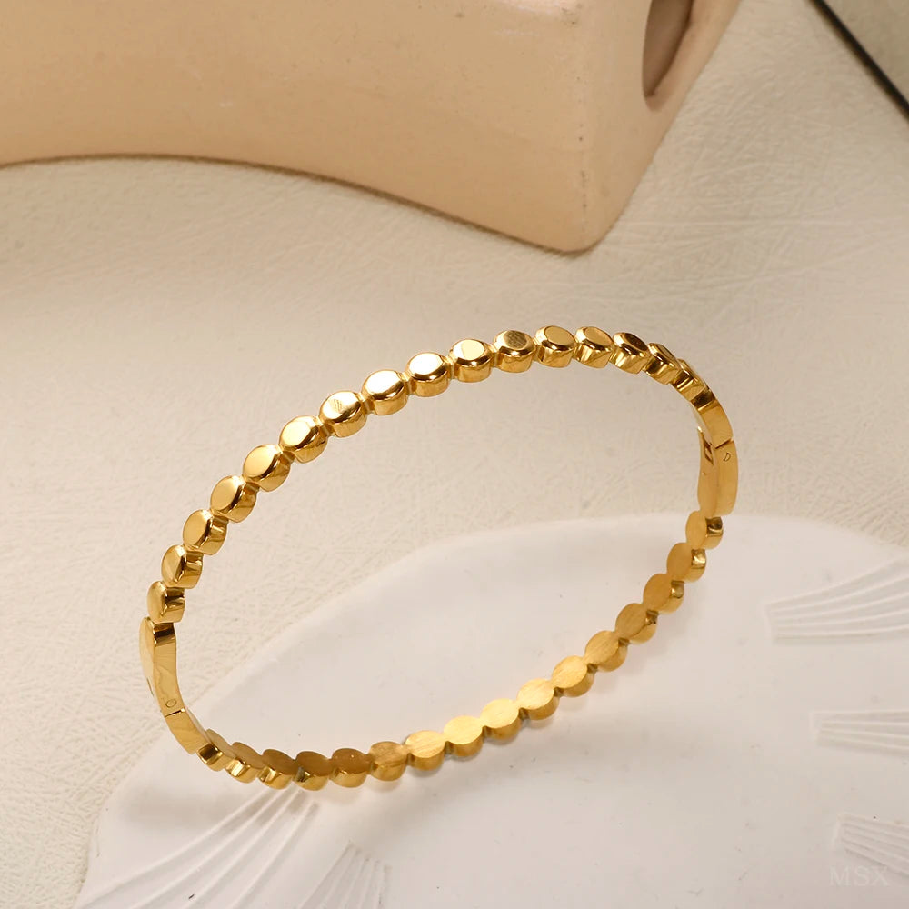Bracelete Essência Minimalista Banhado em Ouro 18K