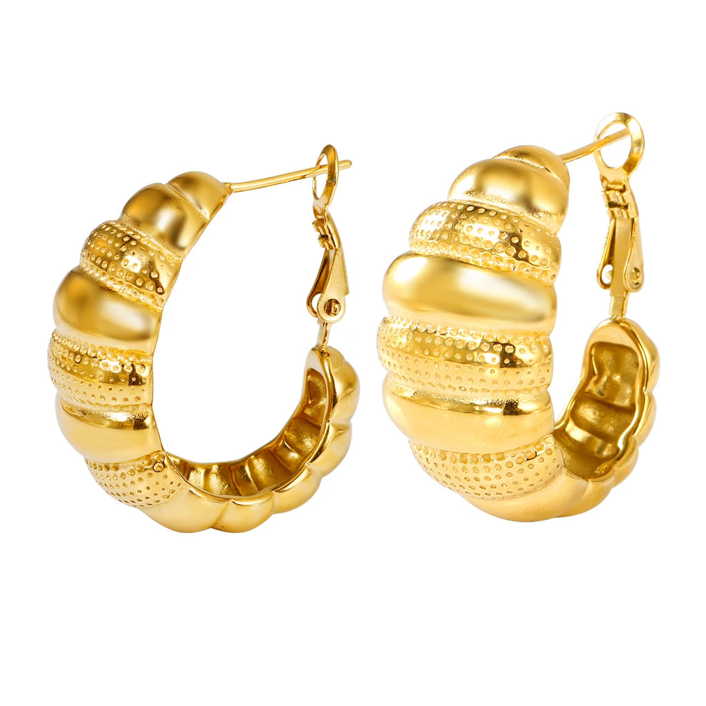 Brinco Croassaint Banhado em Ouro 18K